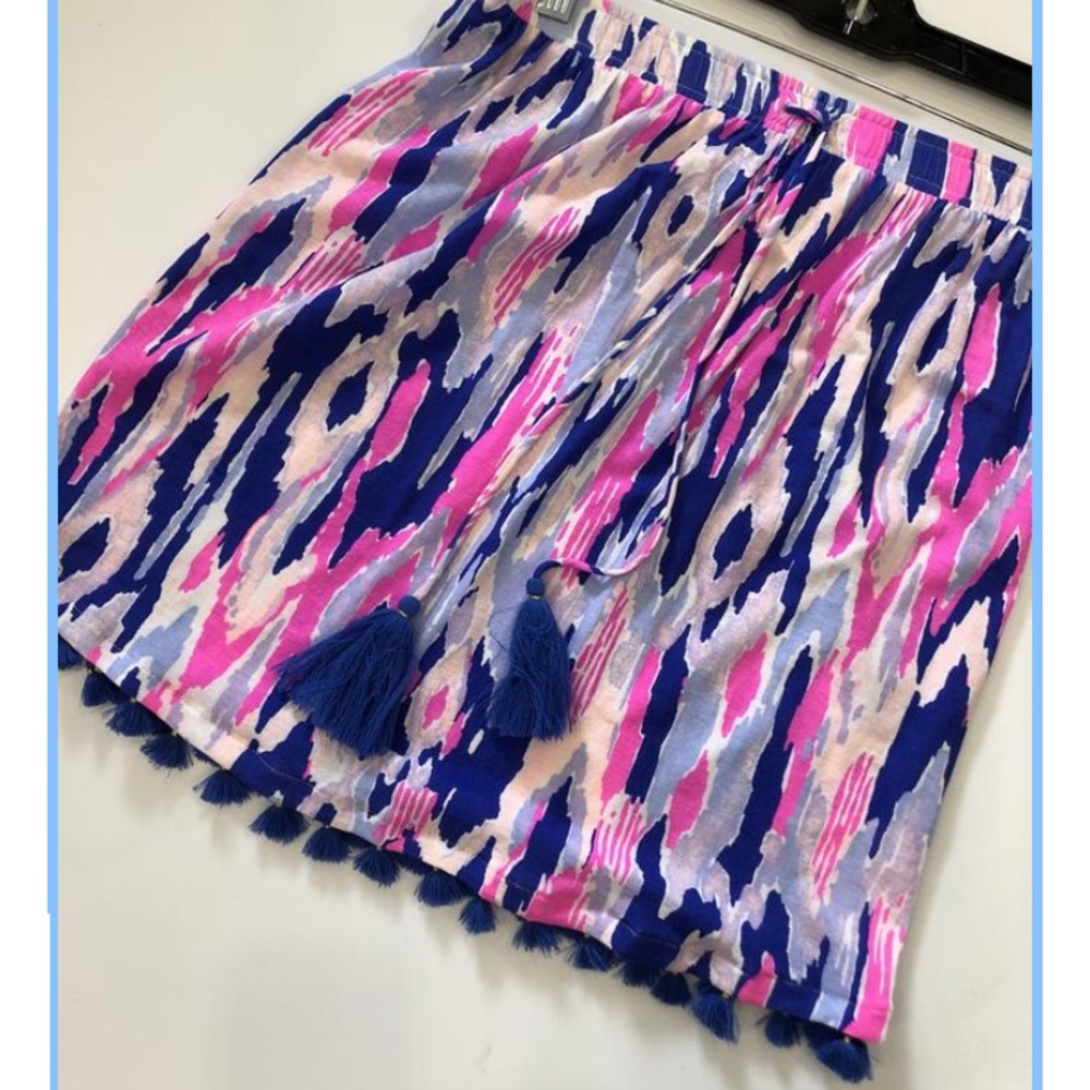 Lilly Pulitzer xxs tassel cotton mini skirt